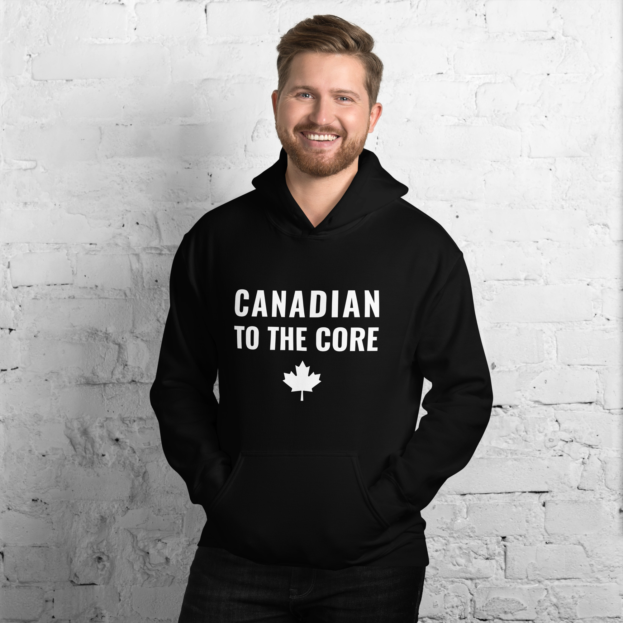 Black Unisex Hoodie – Canadian to the Core